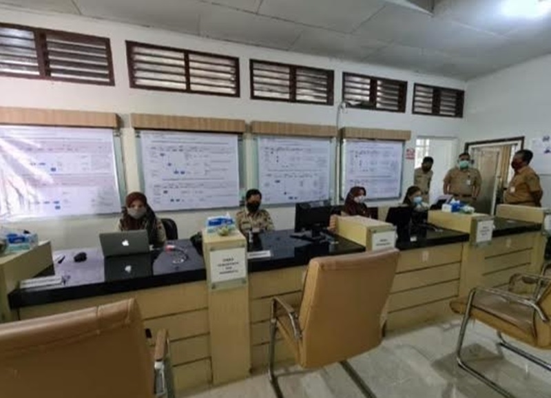Kantor DPMPTSP Kotamobagu saat dikunjungi Tim Evaluator SIPPProvinsi Sulawesi Utara, Selasa (1/9/2020).