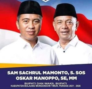 Sam Sachrul Mamonto dan Oskar Manoppo (SSM-OPPO) sebagai Bupati dan Wakil Bupati (Wabup) Boltim terpilih.