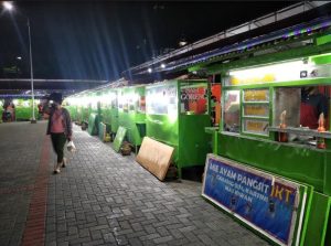 Kawan pasar kuliner Kotamobagu yang dibangun bagi pedagang eks jalan Kartini.