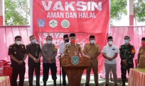 Bupati Bolsel Buka Forum Pencanangan Vaksinasi Covid-19