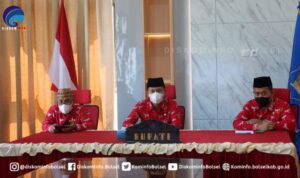 Bupati Bolsel Ikut Rakor Virtual Percepatan Penegasan Batas Daerah
