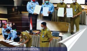 Pemda Boltim Bersama Kanwil Kemenkumham Sulut Jalin Kerja Sama Pembentukan Produk Hukum