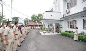 Wakili Wali Kota, Sekda Pimpin Apel Kerja ASN Pemkot Kotamobagu