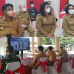 Bupati dan Jajaran Pejabat Bolmong, Mengikuti Vidcon Bersama Presiden 