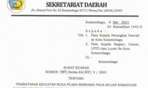 Masih Pandemi, ASN Kotamobagu Dilarang Gelar Open House Saat Lebaran