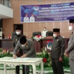 DRPD dan Pemkab Boltim Gelar Paripurna Penandatanganan Nota Kesepakatan RPJMD Tahun 2021-2026