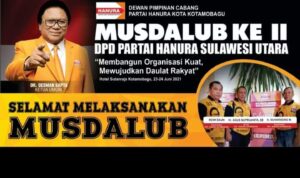 Partai Hanura Gelar Musdalub di Kotamobagu