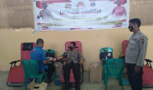 Polres Gorut Gelar Aksi Donor Darah