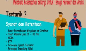 RSUD Bolmong Buka Lowongan Bagi Tenaga Perawat dan Analis