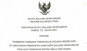 Pembayaran TPP ASN Bolmong, Direvisi Selama WFH dan WFO
