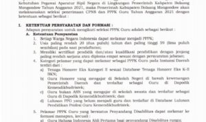 Pemkab Bolmong Umumkan Penerimaan PPPK untuk Jabatan Guru