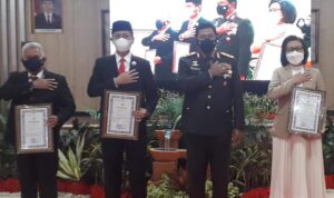 Bupati Bolmong Hadiri Syukuran HUT Bhayangkara ke-75 di Mapolda Sulut