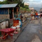 Pekerjaan jalan Pande Bulan