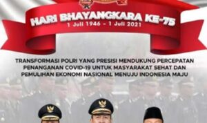 Bupati Bolsel Sampaikan Ucapkan Selamat HUT Bhayangkara ke-75