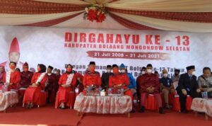 Pemkab Bolsel Gelar Upacara Peringatan HUT ke-13