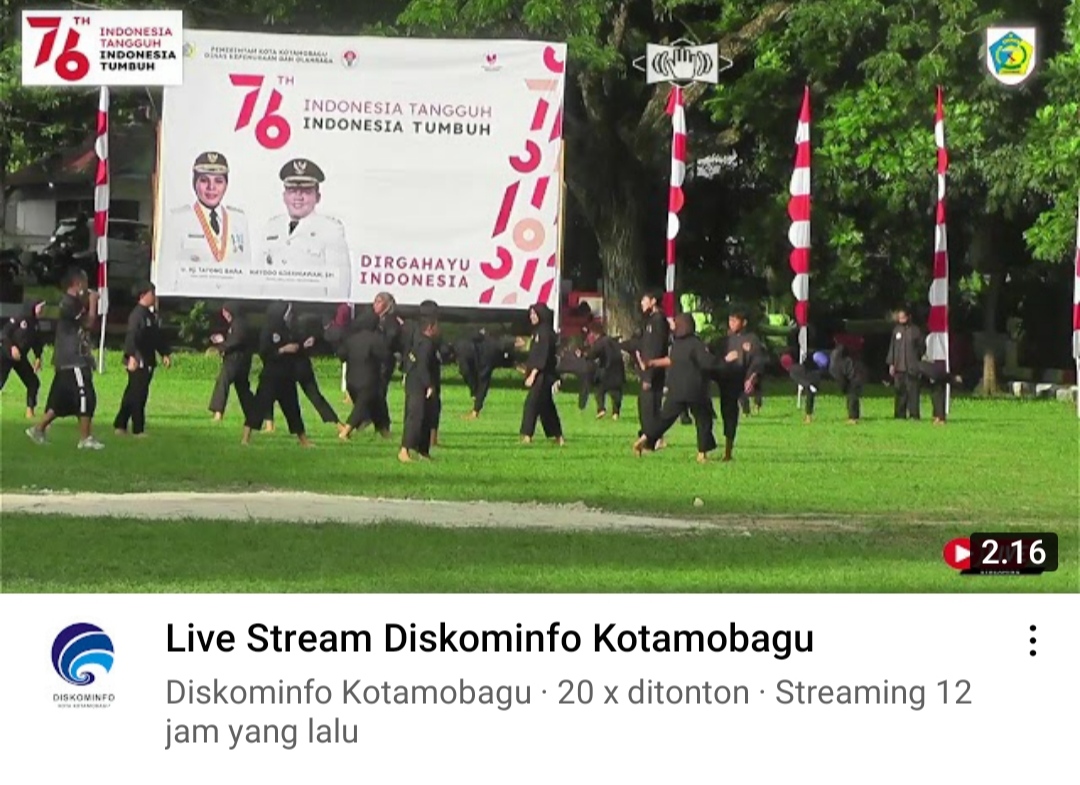 Mulai Jam 8 Pagi Ini, Saksikan Live Streaming Upacara 17 Agustus 2021 di Kotamobagu