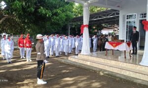 Bupati Boltim Pimpin Langsung Upacara Pemindahan Bendera Pusaka Merah Putih