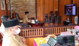 Pemkab Bolsel Gelar Rakor dan Evaluasi Perpanjangan PPKM Level 2