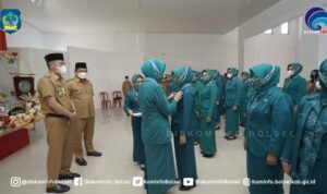 Bupati dan Wabup Bolsel Hadiri Pelantikan Pengurus TP-PKK Bolsel