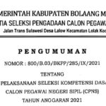 Tes SKD CPNS Bolmong Dipastikan Digelar Bulan September Ini, Yuk Simak Syarat dan Kewajiban Peserta