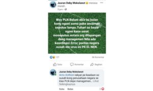 Viral! Warga Luapkan Kekesalan kepada PLN Kotamobagu di Medsos