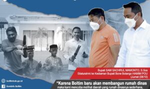 Sachrul Mamonto Terpikat dengan Rudis Bupati BoneBol: Sederhana Tapi Desainya Menarik