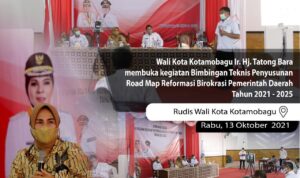 Wali Kota Kotamobagu Buka Bimtek Penyusunan Road Map Reformasi Birokrasi Pemda Tahun 2021-2025