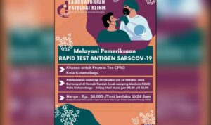 RSUD Kotamobagu Siap Melayani Pemeriksaan Rapid Test Antigen Khusus Peserta CPNS 2021
