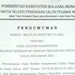 Cek Disini Hasil CPPPK Bolmong Tahun 2021 Resmi Diumumkan