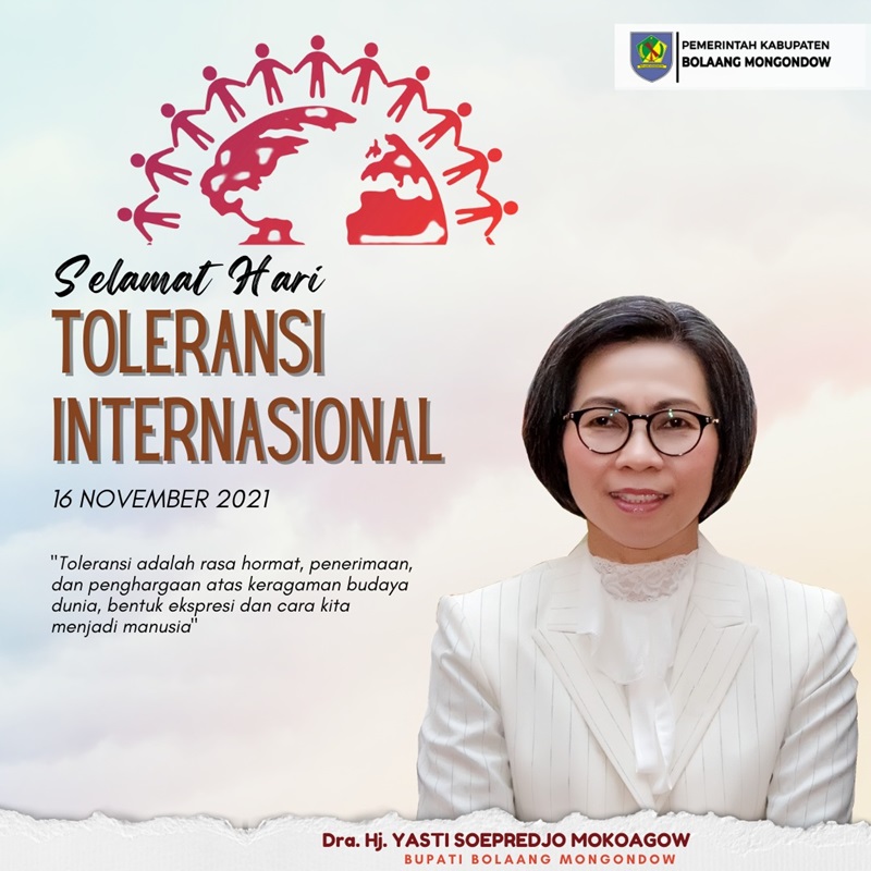 Bupati Bolmong: Selamat Hari Toleransi Internasional 16 November 2021