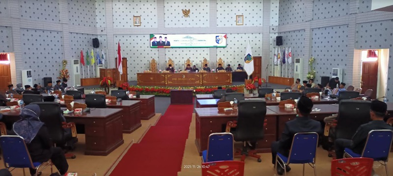 DPRD Bolmut Menerima dan Menyetujui Penetapan Ranperda APBD Tahun 2022
