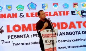 Suriansyah Korompot, Wakili DPRD Bolmut Mengikuti Lomba Pidato Legislatif Ekspo