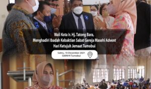 Wali Kota Hadiri Ibadah Kebaktian Sabat GMAHK Tumobui