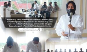 Wali Kota Kotamobagu dan Bupati Boltim Tanda Tangani Kerjasama Lintas Daerah