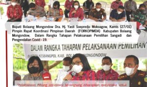 Jelang Pilsang, Bupati Yasti Rapat Bersama Forkopimda Bolmong