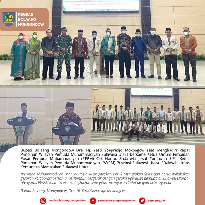 Hadiri Rapat Pimpinan Wilayah Muhammadiyah Sulut, Ini Harapan Bupati Bolmong Yasti
