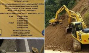 Jalur Tobongon dan Badaro Boltim, Saat Ini Diberlakukan Sistim Buka Tutup