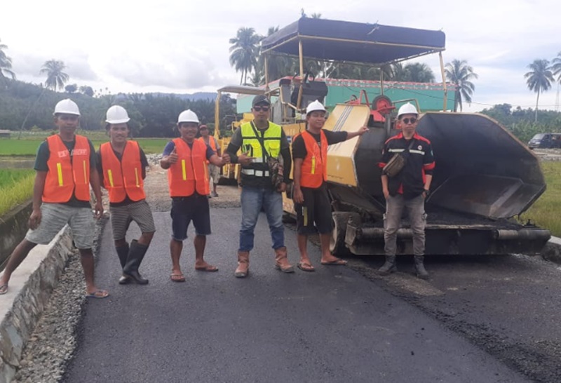 Proyek Pengaspalan Jalan Lingkar RSUD Bolmut Diperpanjang Masa Kontrak