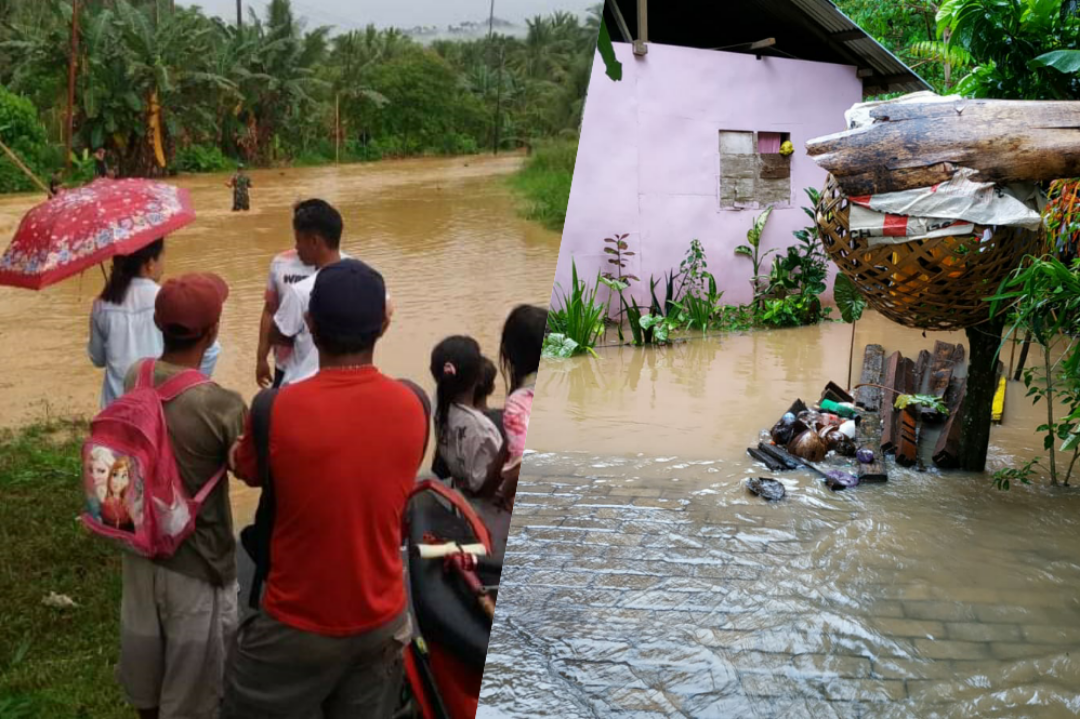 Cepat Tanggap, Bupati Boltim Turunkan Personil Kelokasi Banjir Kecamatan Motongkad