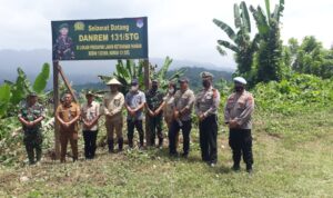 Bupati Boltim Sambut Danrem 131 Santiago Guna Pengecekan Lokasi Ketapang