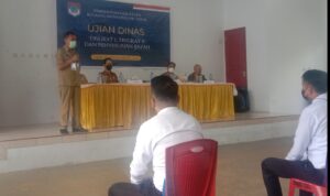 Sekda Boltim Buka Kegiatan Ujian Dinas Kepangkatan