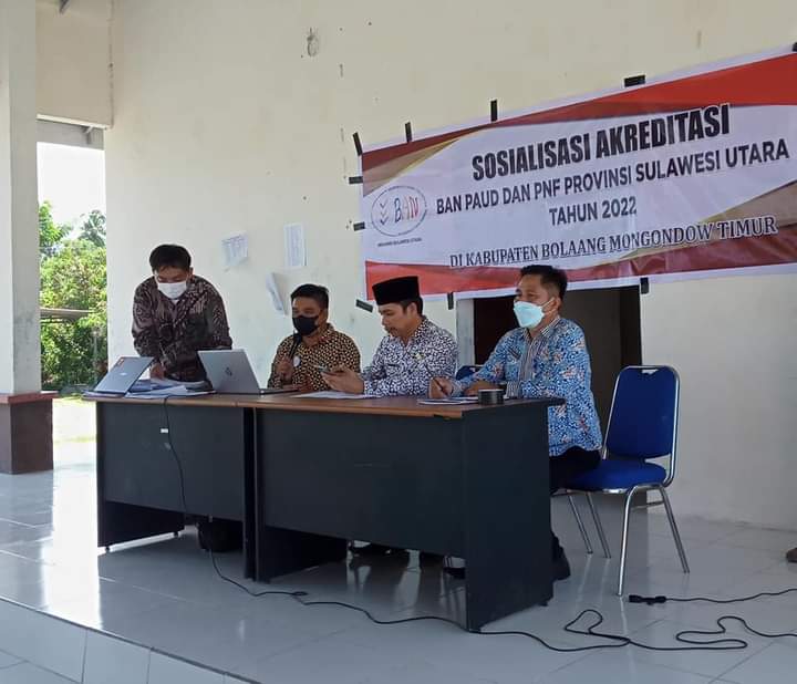 Dikbud Boltim Gelar Sosialisasi Akreditasi Lembaga PAUD Bekerjasama dengan BAN PAUD dan PNF Sulut