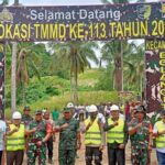 Bupati Bolmut dan Dandim 1303 Bolmong Tinjau Pekerjaan TMMD.