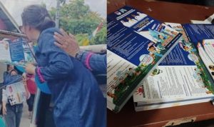 DP3A Boltim Bagikan Leaflet Stop Kekerasan Anak