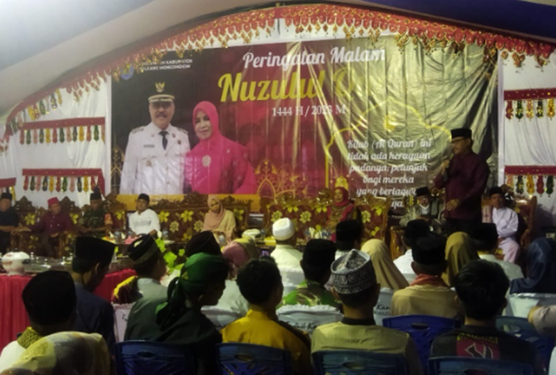 Hadiri Peringatan Nuzul Quran di Desa Bumbung, Ini Harapan Pj Bupati Bolmong