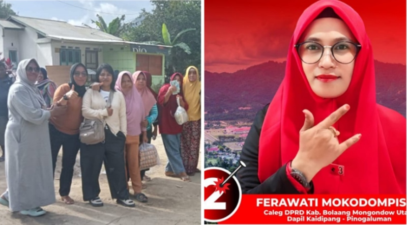 Ferawati Mokodompis (FM) siap maju lewat Partai Demokrasi Indonesia Perjuangan (PDIP) Daerah Pemilihan (Dapil) 1 Kaidipang-Pinogalukan.
