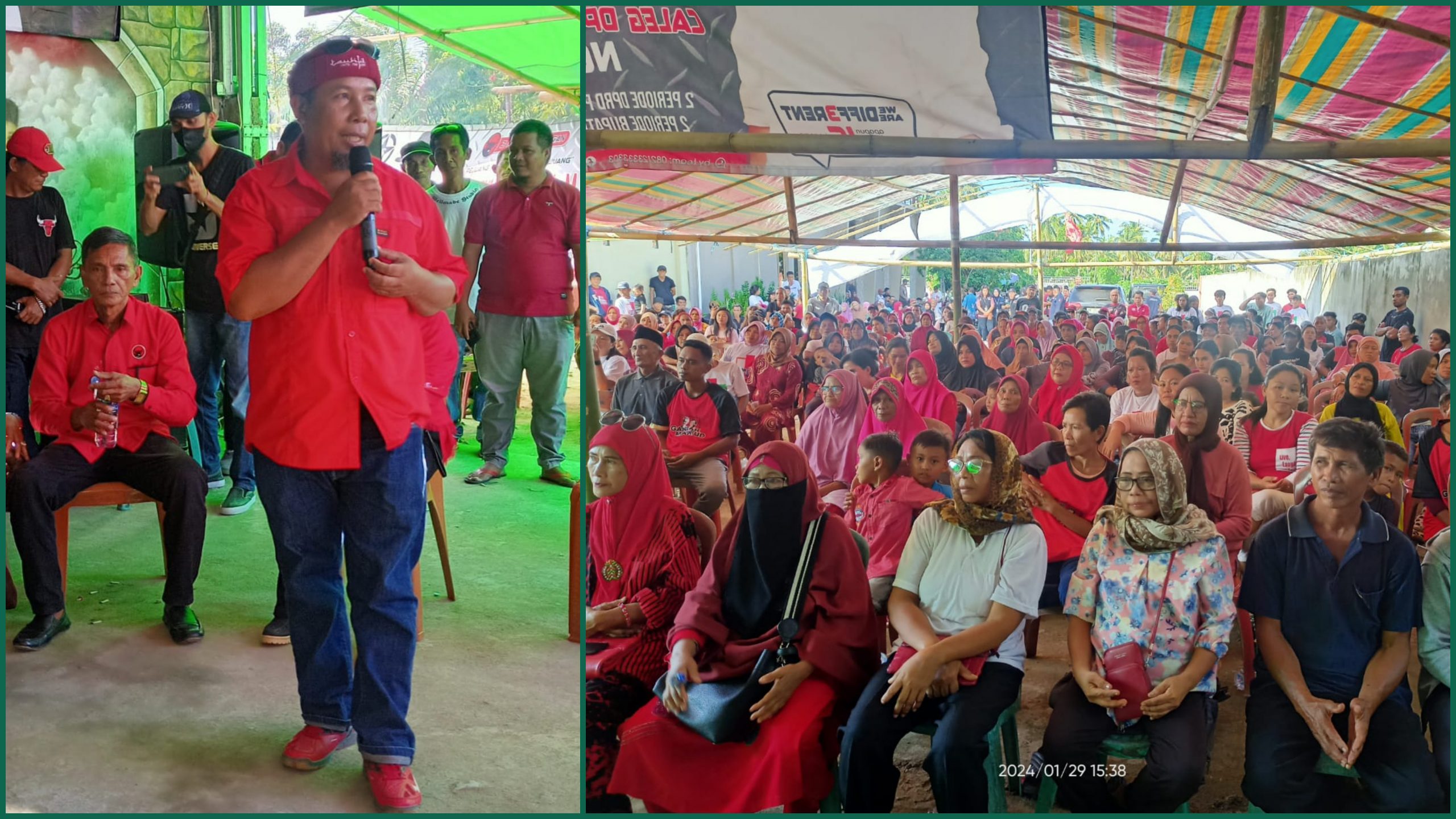 Massa Kampanye Meidi Pontoh, Membludak di Desa Biontong Bersatu