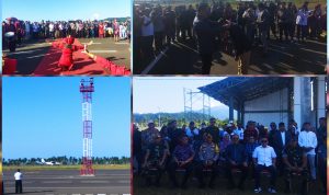 Limi Mokodompit dan Masyarakat Bolmong Saksikan Momen Bersejarah Pendaratan dan Penerbangan Perdana Pesawat di Bandar Udara Lolak