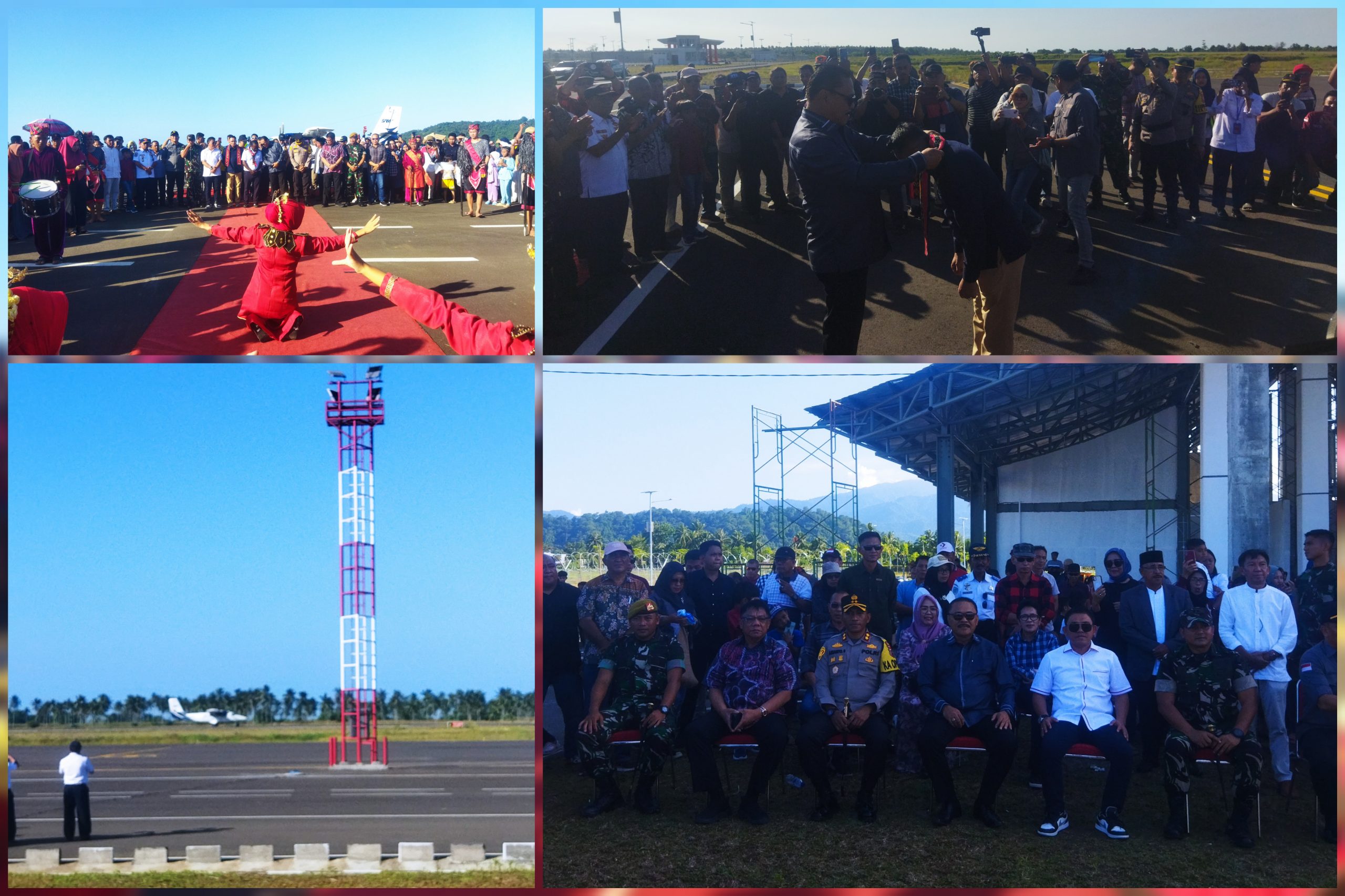 Limi Mokodompit dan Masyarakat Bolmong Saksikan Momen Bersejarah Pendaratan dan Penerbangan Perdana Pesawat di Bandar Udara Lolak