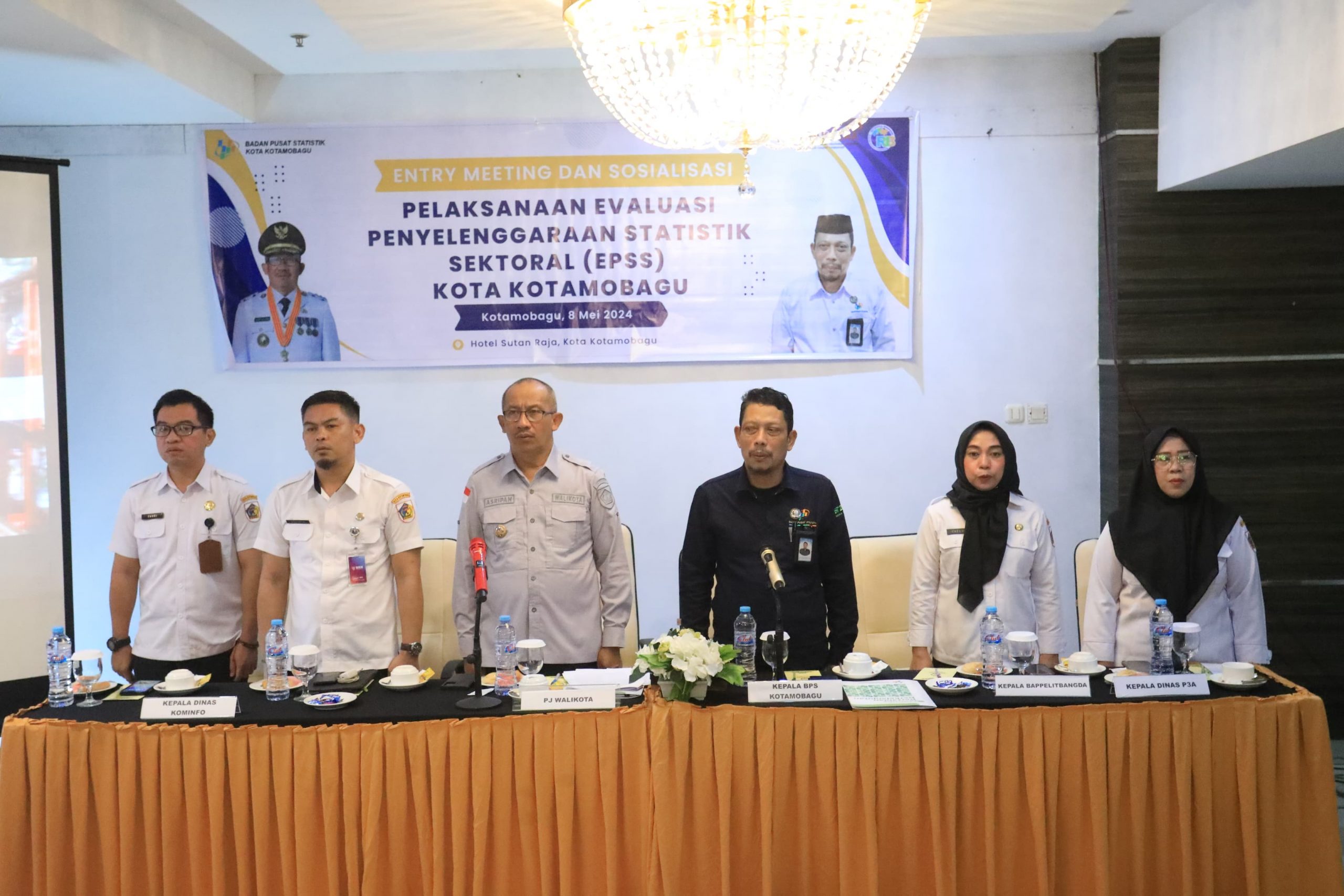 Asripan Nani Buka Giat Entry Meeting dan Sosialisasi Evaluasi Penyelenggaraan Statistik Sektoral Kotamobagu 2024